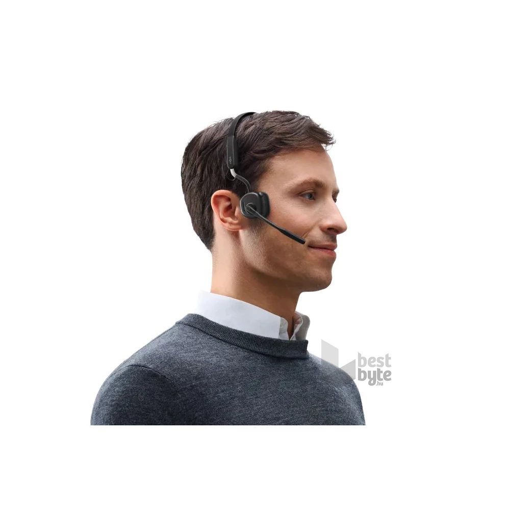 Shokz Openmeet fekete vezeték nélküli Open-Ear headset