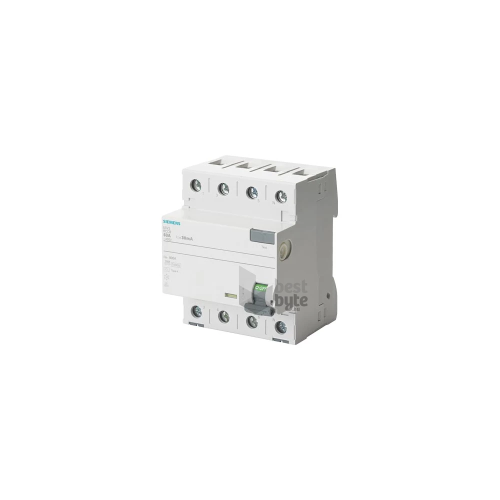 Siemens 5SV3442-6  ÁVK A 25/4 100MA 4 MODUL védőkapcsoló