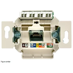 Siemens 5TG2027-1 Delta UAE 1X8pólusú UTP RJ45 CAT6 A informatikai csatlakozóaljzat