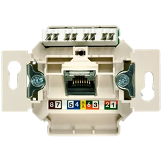 Siemens 5TG2027-1 Delta UAE 1X8pólusú UTP RJ45 CAT6 A informatikai csatlakozóaljzat