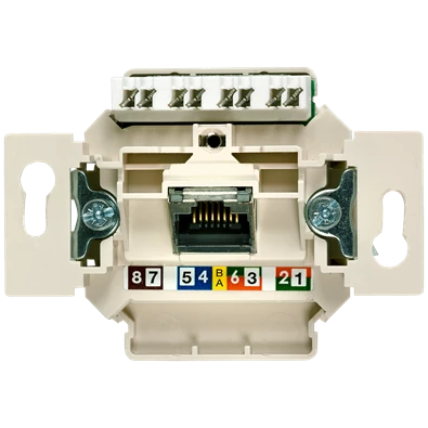 Siemens 5TG2027-1 Delta UAE 1X8pólusú UTP RJ45 CAT6 A informatikai csatlakozóaljzat