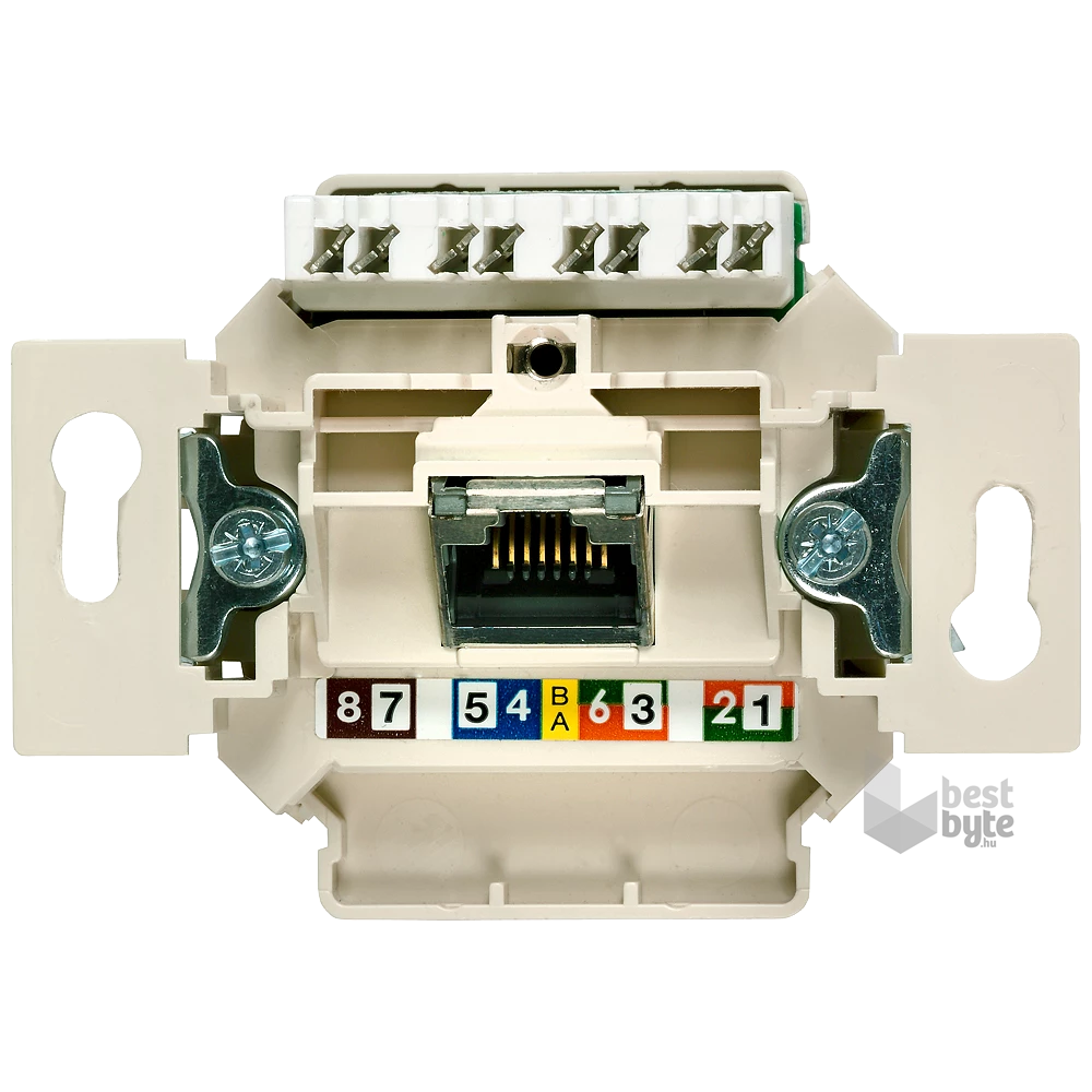 Siemens 5TG2027-1 Delta UAE 1X8pólusú UTP RJ45 CAT6 A informatikai csatlakozóaljzat