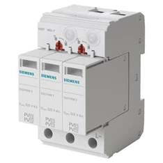 Siemes 5SD7483-6 T1/T2, UC 1050V DC szigetelt és földelt PV rendszerekhez túlfeszültség levezető