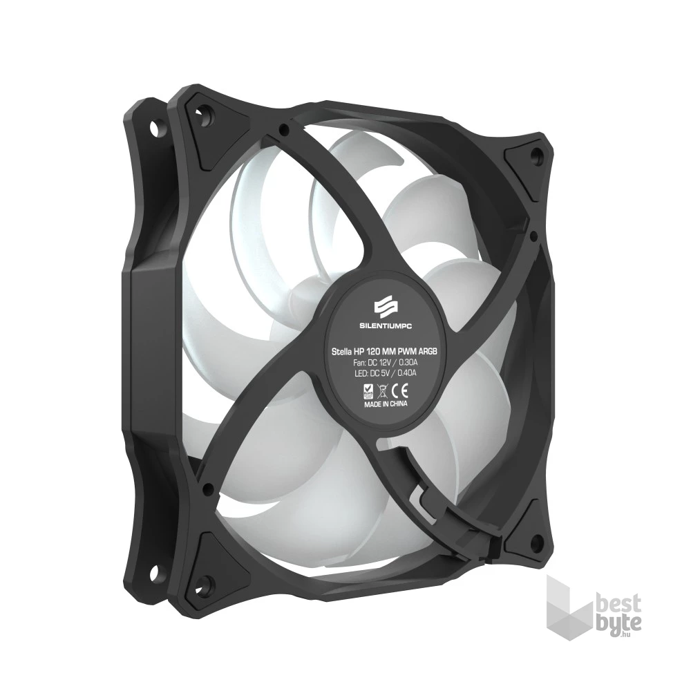 SilentiumPC 120mm Stella HP ARGB 120 PWM ház hűtőventilátor