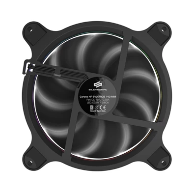 SilentiumPC 140mm Corona HP EVO ARGB ház hűtőventilátor