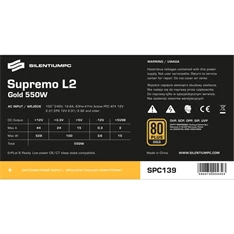 SilentiumPC Supremo L2 Gold 550W ATX tápegység