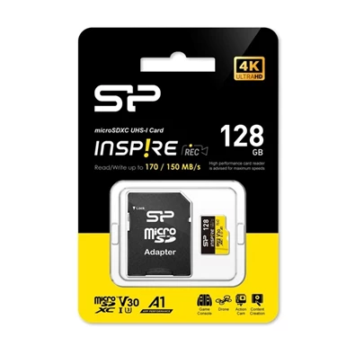 Silicon Power 128 SD micro (SDXC V30 UHS-I U3) SP128GBSTXLV3V1NSP memóriakártya