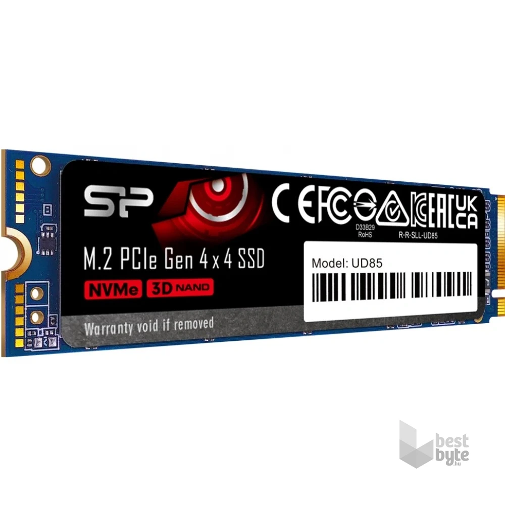 Silicon Power 2TB M.2 2280 PCIe Gen 4x4 NVMe UD85 (SP02KGBP44UD8505) kék SSD
