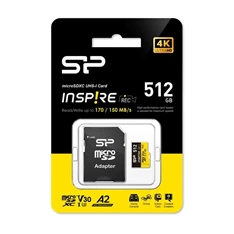 Silicon Power 512 SD micro (SDXC V30 UHS-I U3) SP512GBSTXLA2V1NSP memóriakártya Silicon Power 512 SD micro (SDXC V30 UHS-I U3) SP512GBSTXLA2V1NSP memóriakártya