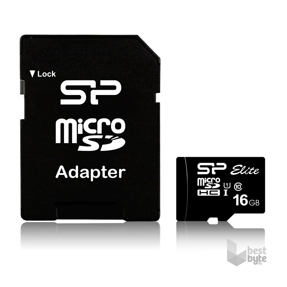 Silicon Power 16GB SD micro Elite 1 (SDHC Class 10 UHS-I U1) memóriakártya
