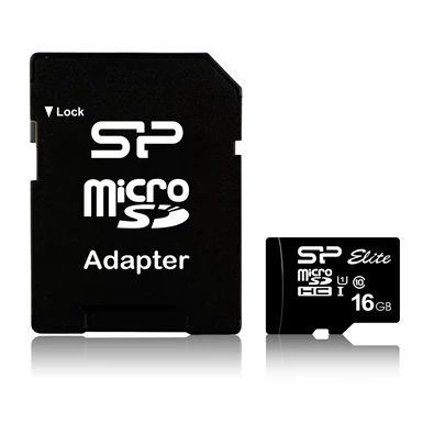 Silicon Power 16GB SD micro Elite 1 (SDHC Class 10 UHS-I U1) memóriakártya