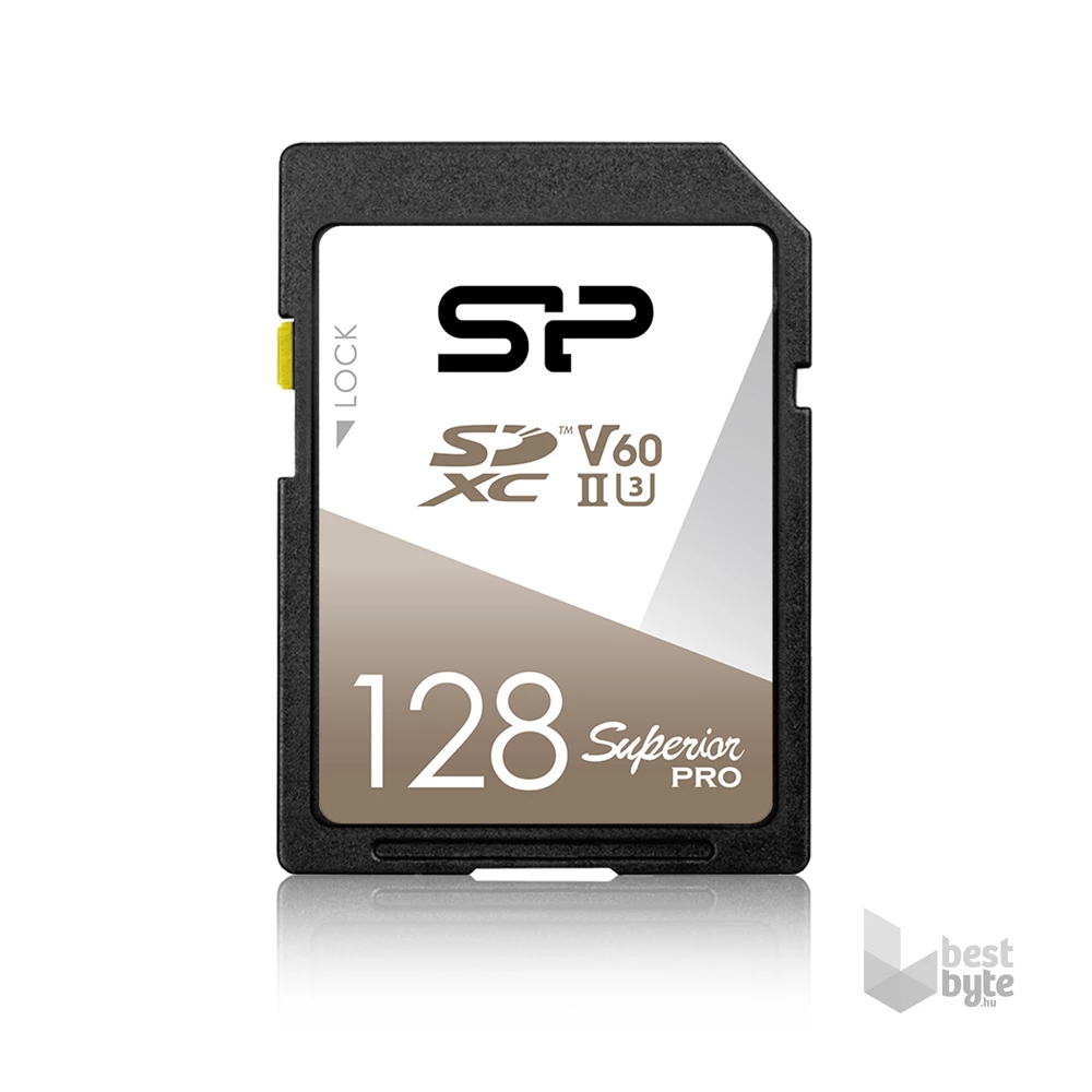 Silicon Power 128GB SD Superior Pro (SDXC Class 10 UHS-II U3) memóriakártya