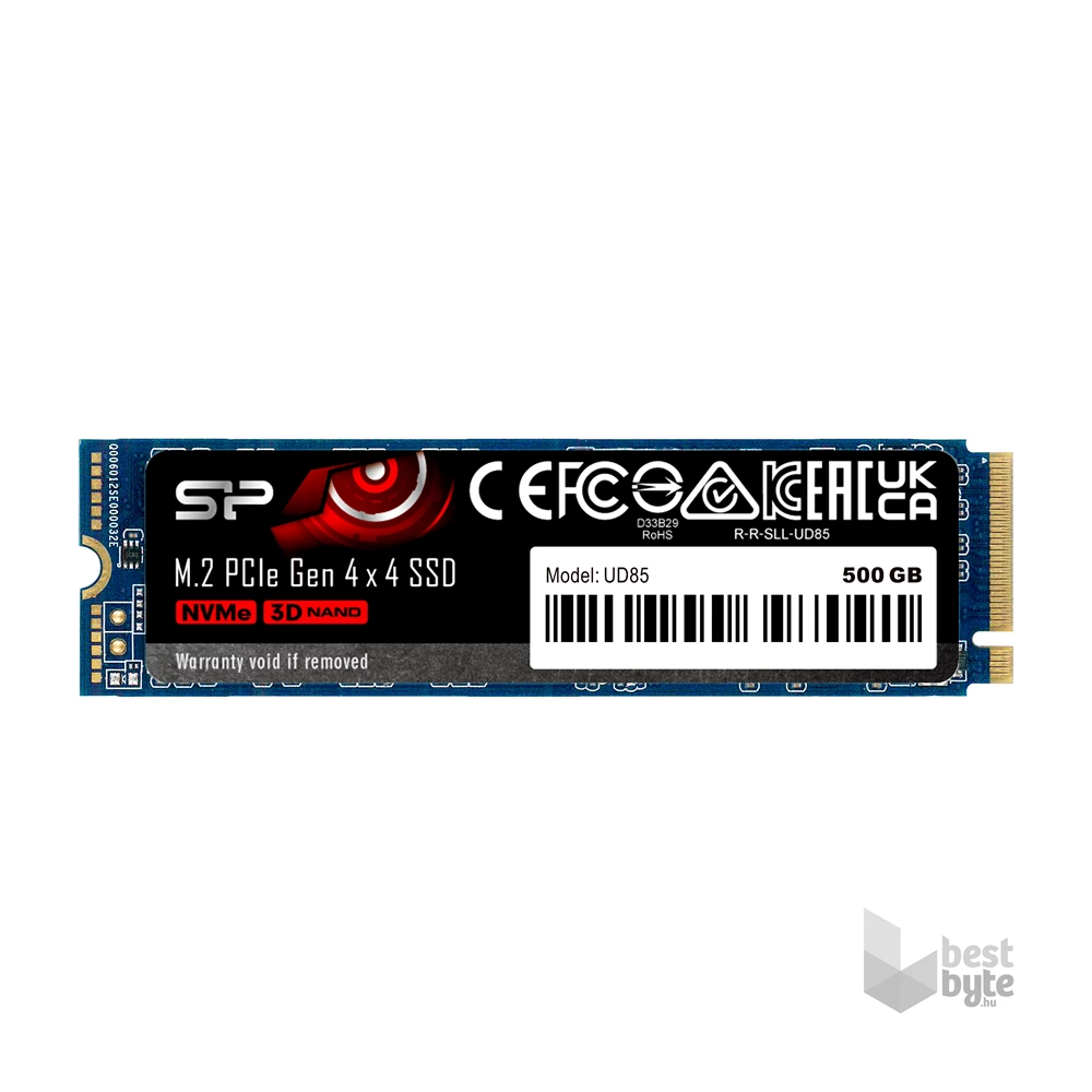 Silicon Power 500GB M.2 2280 PCIe Gen 4x4 NVMe UD85 (SP500GBP44UD8505) kék SSD