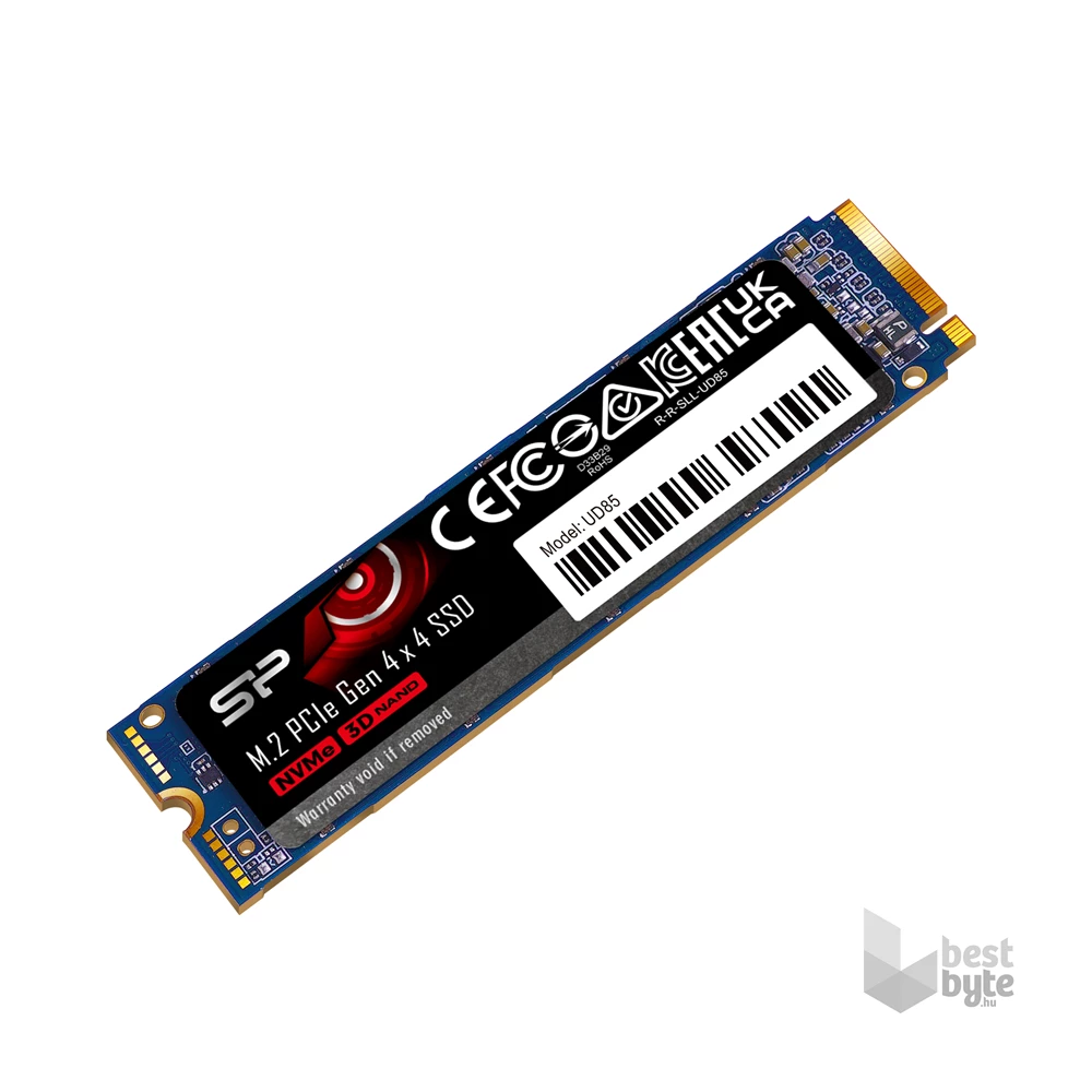 Silicon Power 500GB M.2 2280 PCIe Gen 4x4 NVMe UD85 (SP500GBP44UD8505) kék SSD