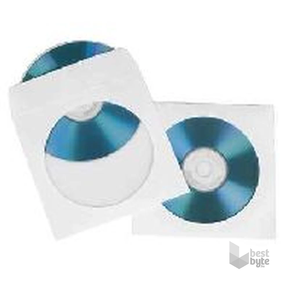 Silverline KOP-100 100db/cs fehér papír CD tok