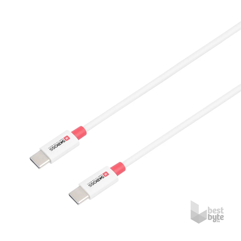 Skross USBC-TO-USBC-120 1,2m Type-C/Type-C adat- és töltőkábel