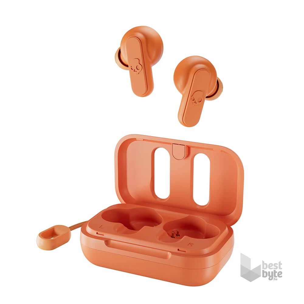 SkullCandy Dime True Wireless Bluetooth narancs fülhallgató