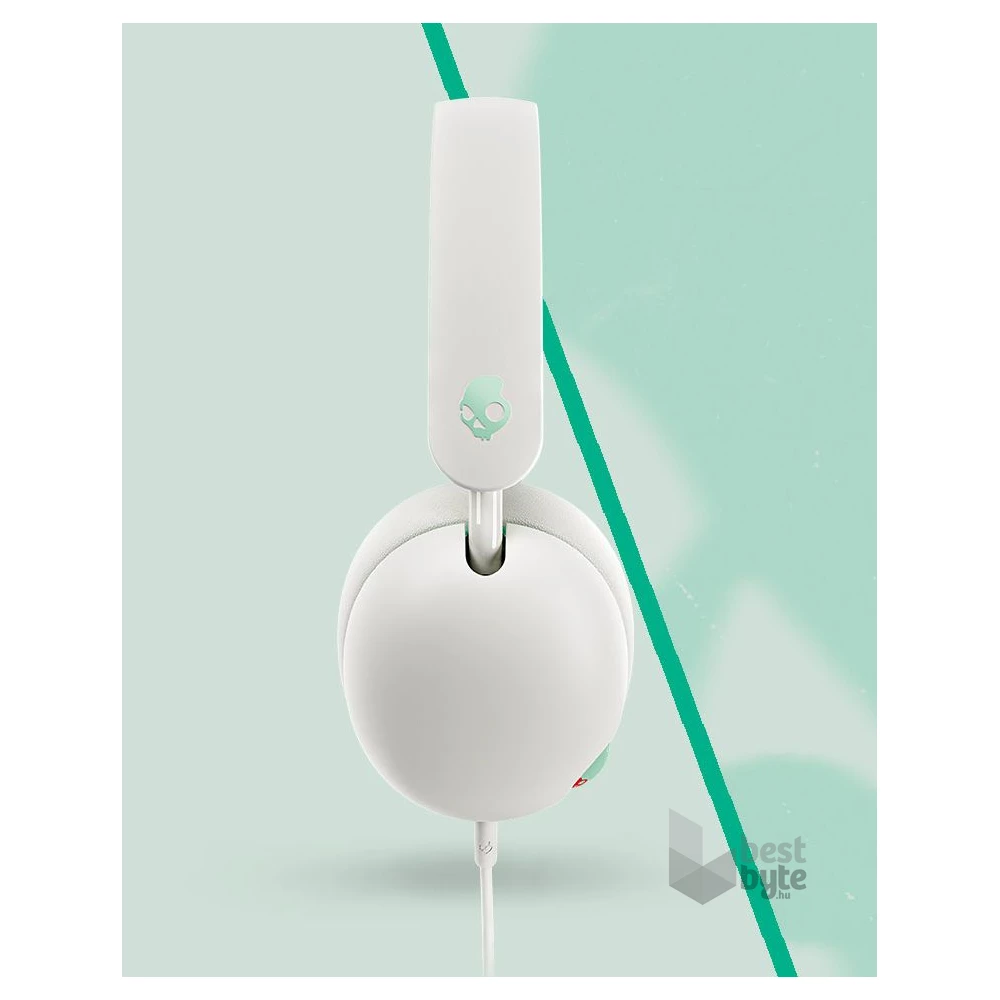 Skullcandy Grom csontfehér vezetékes mikrofonos gyerek fejhallgató