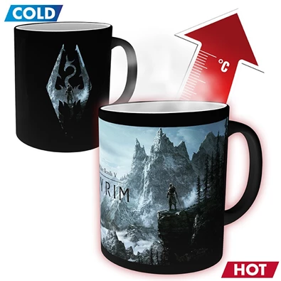 Skyrim "Dragon Symbol" 320ml hőre változó bögre
