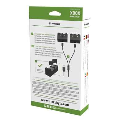 Snakebyte BATTERY:KIT SX™ Xbox Series X 2db fekete akkumulátor