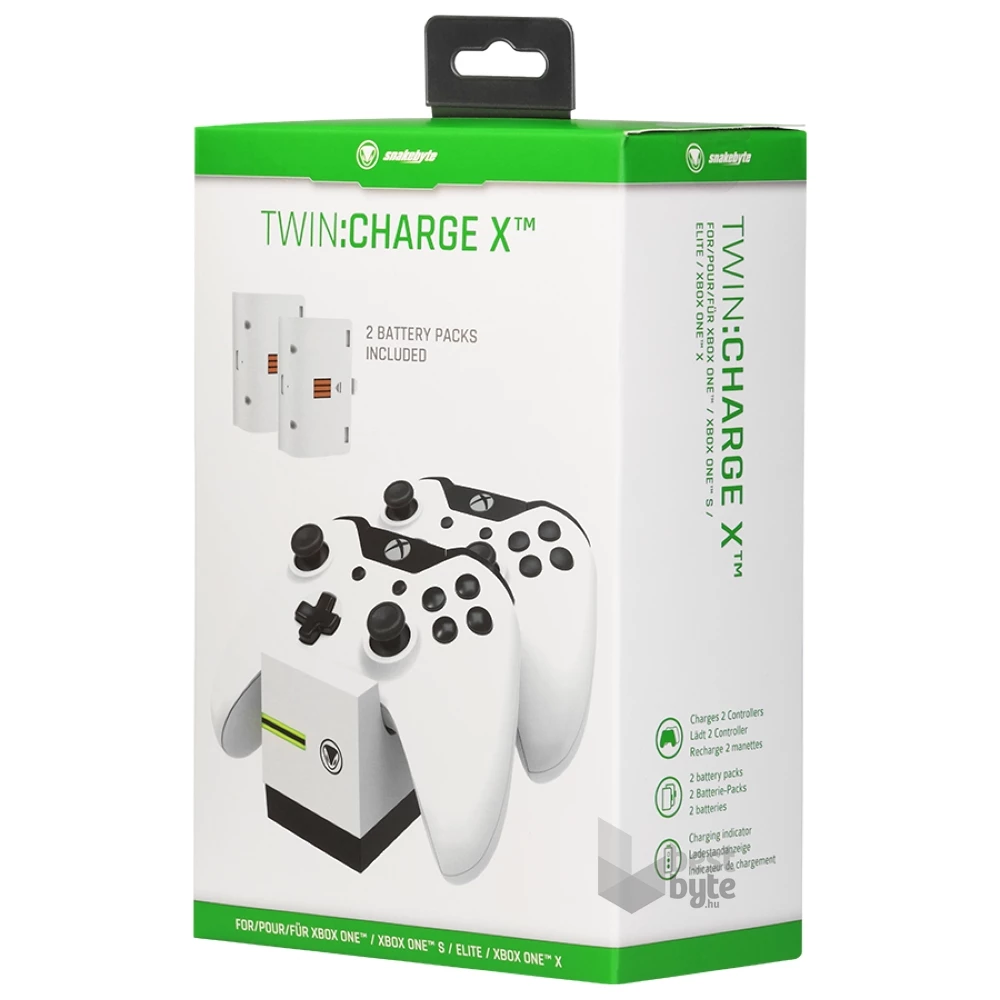 Snakebyte SB911743 XBOX ONE TWIN:CHARGE X fehér töltőállomás