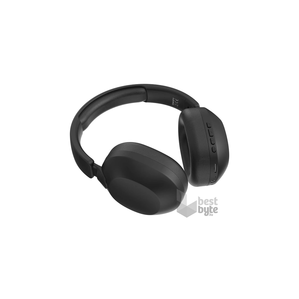 Snopy SN-BT37 Bluetooth/AUX/TF kártya vezeték nélküli fekete fejhallgató