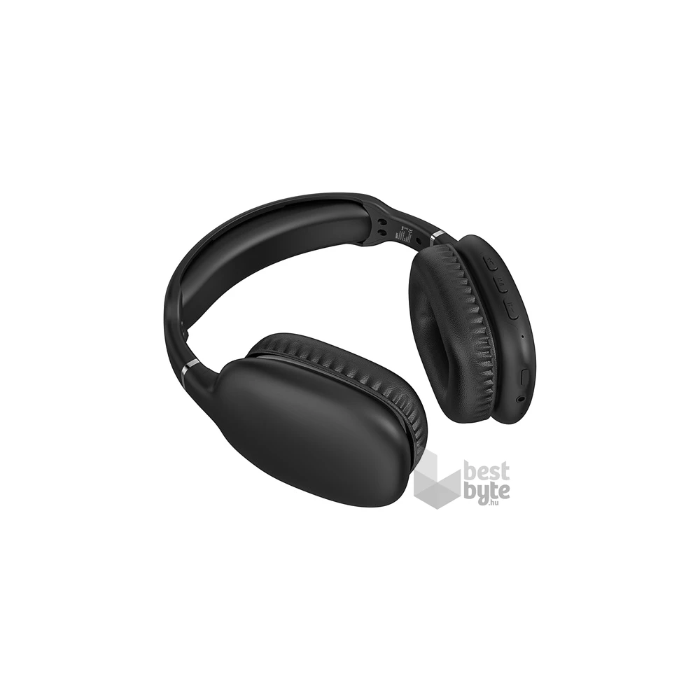 Snopy SN-BT43 Bluetooth/AUX fekete vezeték nélküli fejhallgató