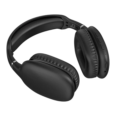 Snopy SN-BT43 Bluetooth/AUX fekete vezeték nélküli fejhallgató