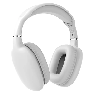Snopy SN-BT43 Bluetooth/AUX vezeték nélküli fehér fejhallgató