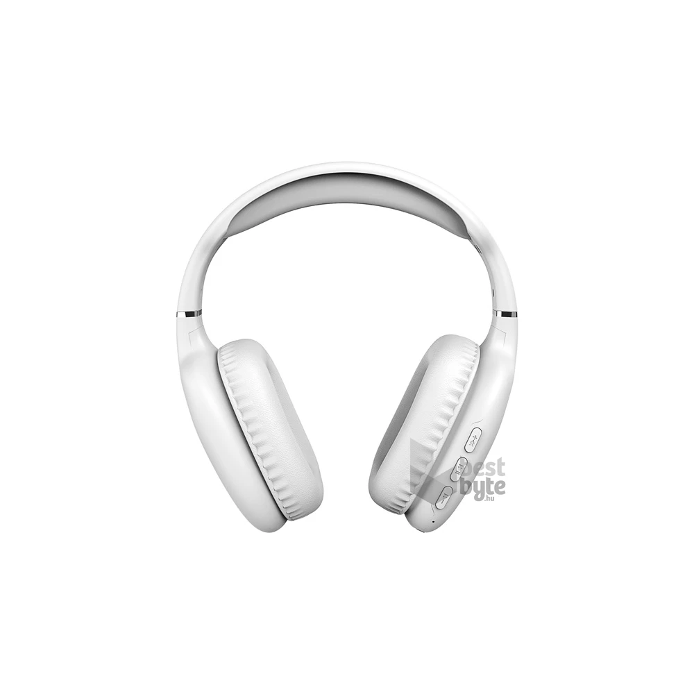 Snopy SN-BT43 Bluetooth/AUX vezeték nélküli fehér fejhallgató