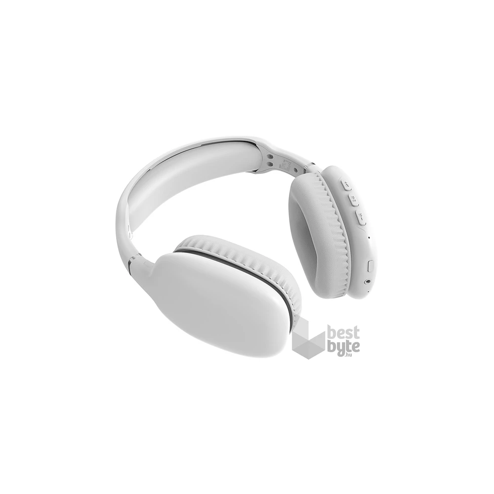 Snopy SN-BT43 Bluetooth/AUX vezeték nélküli fehér fejhallgató