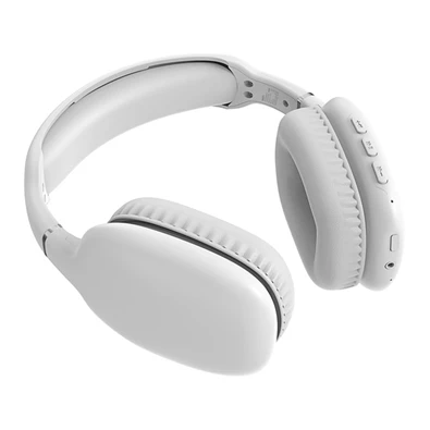 Snopy SN-BT43 Bluetooth/AUX vezeték nélküli fehér fejhallgató