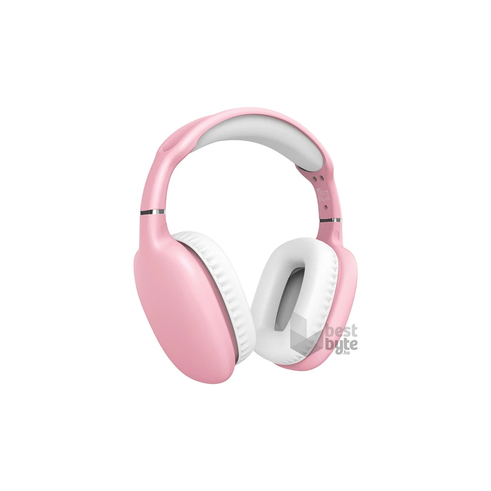 Snopy SN-BT43 Bluetooth/AUX vezeték nélküli rózsaszín fejhallgató