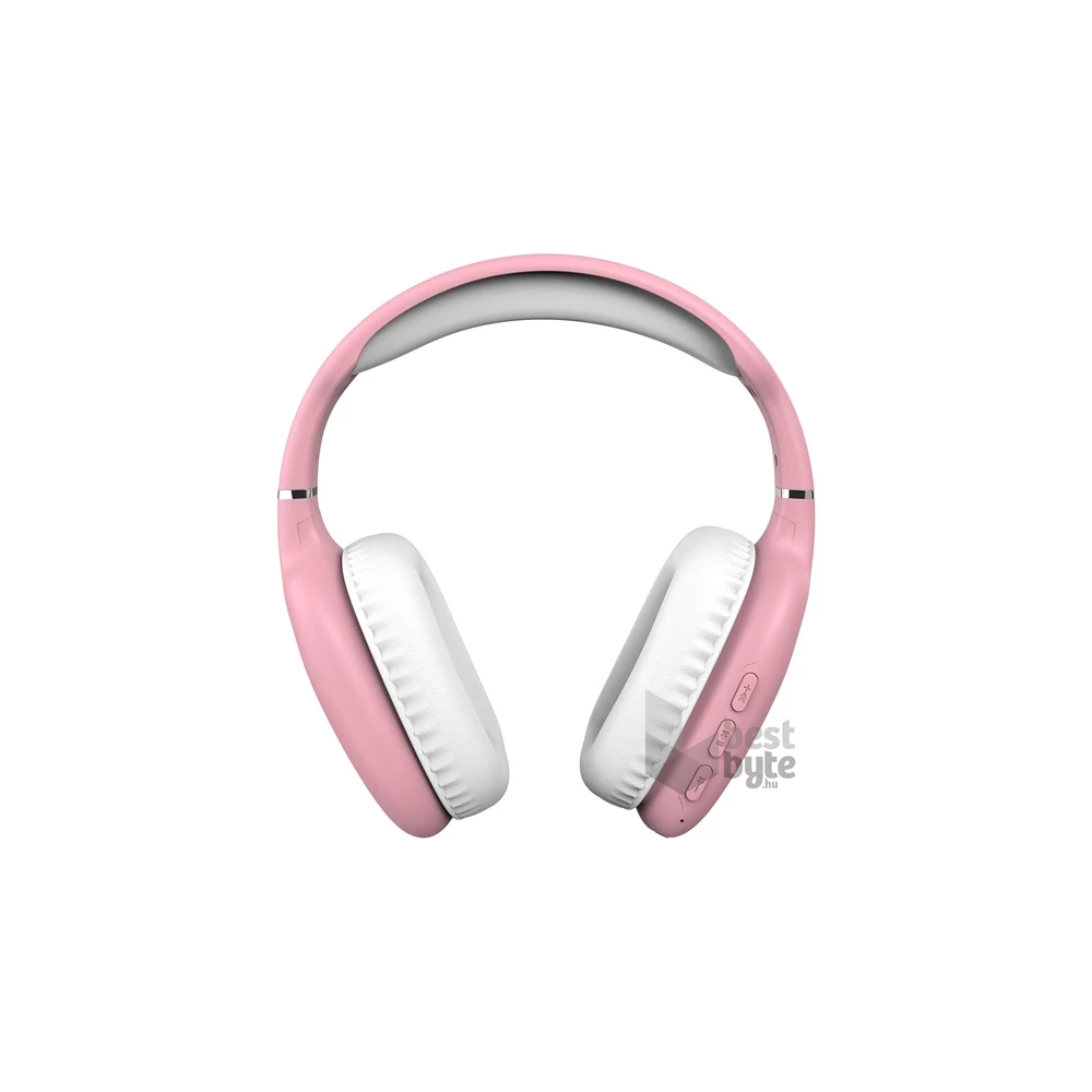 Snopy SN-BT43 Bluetooth/AUX vezeték nélküli rózsaszín fejhallgató