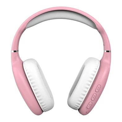 Snopy SN-BT43 Bluetooth/AUX vezeték nélküli rózsaszín fejhallgató