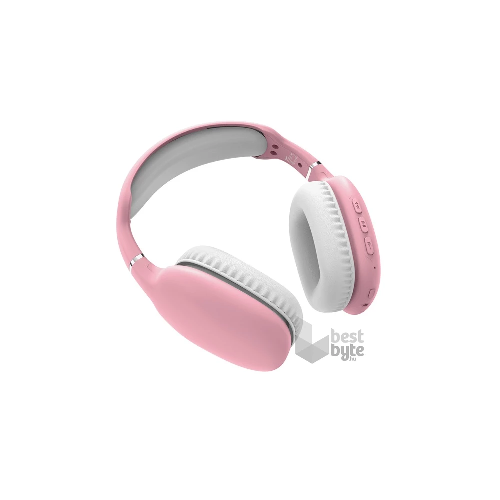 Snopy SN-BT43 Bluetooth/AUX vezeték nélküli rózsaszín fejhallgató