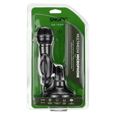 Snopy SN-140M (3,5 Jack csatlakozó, 180cm kábel, állvány) fekete mikrofon