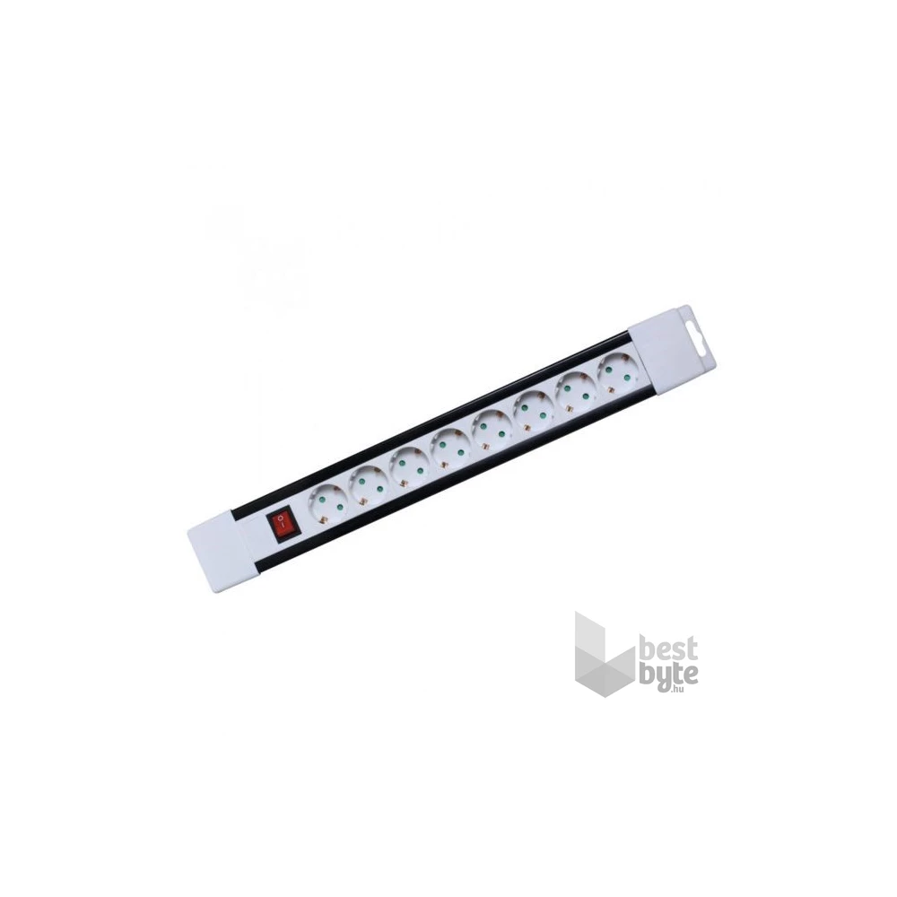 Somogyi PNV 08K/WH 8 aljzat 2méter 3x1mm2 IP20 kapcsolós fehér elosztó