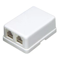 Somogyi USE TS 2M/WH/X 2x6P4C fehér telefon aljzat