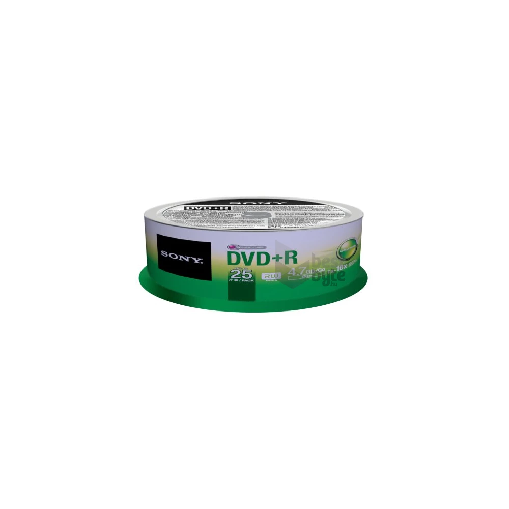 Sony 25DPR47SP DVD+R 4.7 GB 16x cake box lemez 25db/csomag