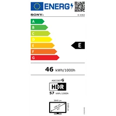 Sony 43" Bravia 3 K43S35BP 4K UHD Smart LED TV