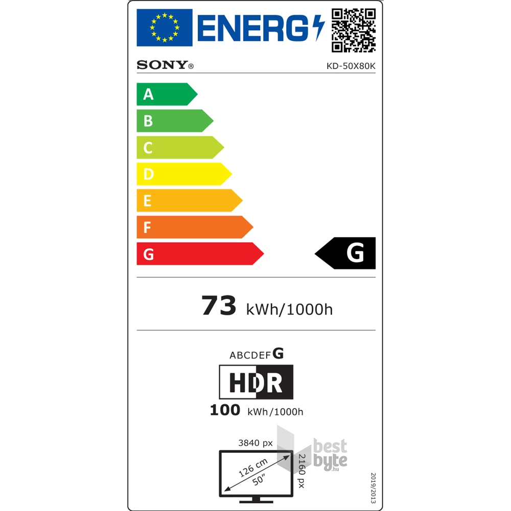 Sony 50" KD50X80KAEP 4K UHD Android Smart LED TV