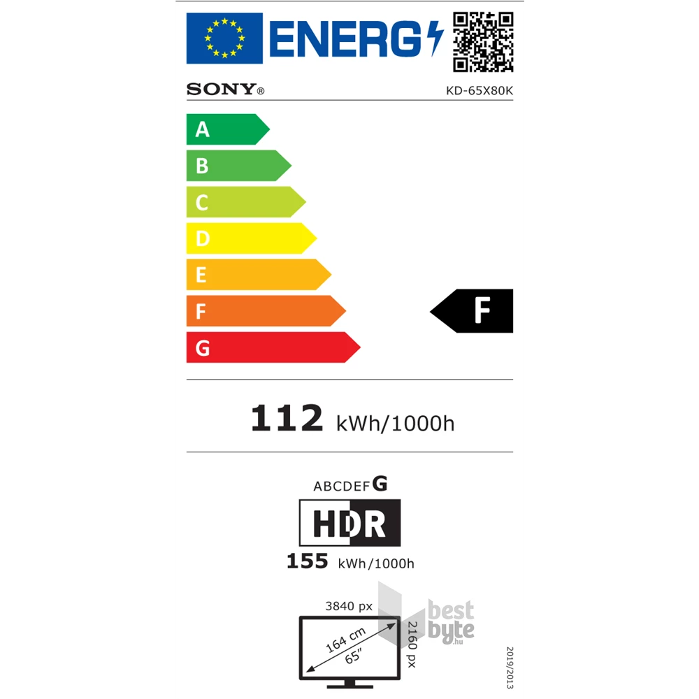 Sony 65" KD65X80KAEP 4K UHD Android Smart LED TV