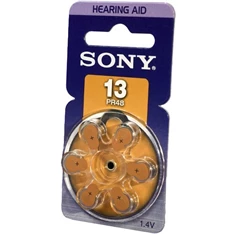 Sony 6db PR13  hallókészülék elem