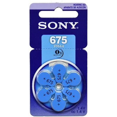Sony 6db PR44 (675)  hallókészülék elem