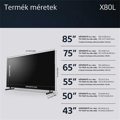 Sony 85" KD85X80LAEP 4K UHD Smart LED TV