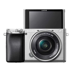 Sony A6100 MILC kit ezüst fényképezőgép