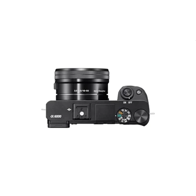 Sony Alpha ILCE-6000 + 16-50mm fekete cserélhető optikás digitális fényképezőgép