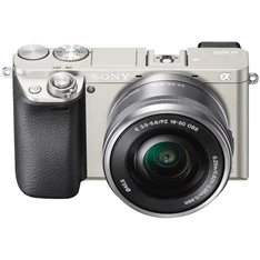 Sony Alpha ILCE-6000 + 16-50mm ezüst cserélhető optikás digitális fényképezőgép