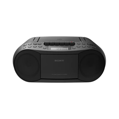Sony CFDS70B fekete hordozható kazettás CD-s rádió